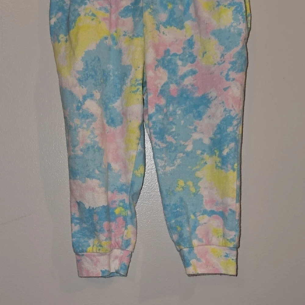 Wonder Nation Kids Tie-Dye Romper in Blue and Yellow LOT P